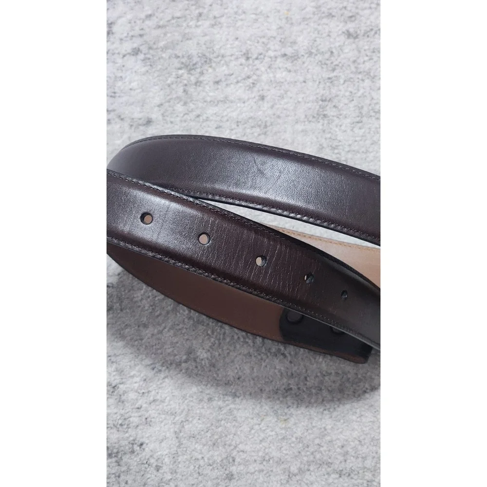 Allen Edmonds Men's Brown Leather Belt Strap No Buckle Size 36 Model #96637